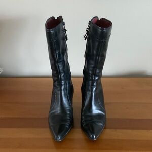 Franco Sarto Black Heeled Boots